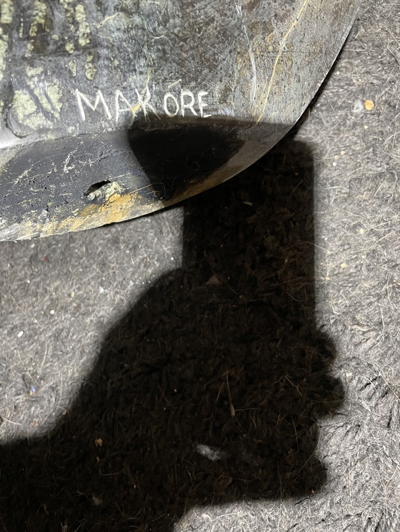 Image 1 of Exklusive Cliff Makore Skulptur „Chronik“ – 50 kg Gepardenjade (gesegnet/signiert)