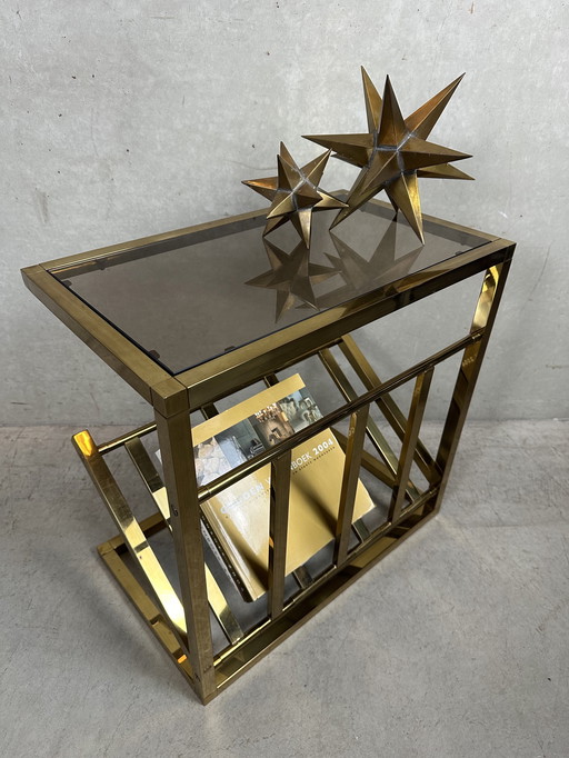 Vintage side table / magazine rack - Belgochrom