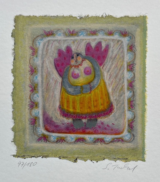 Image 1 of Zeefdruk Sabine Tuchel