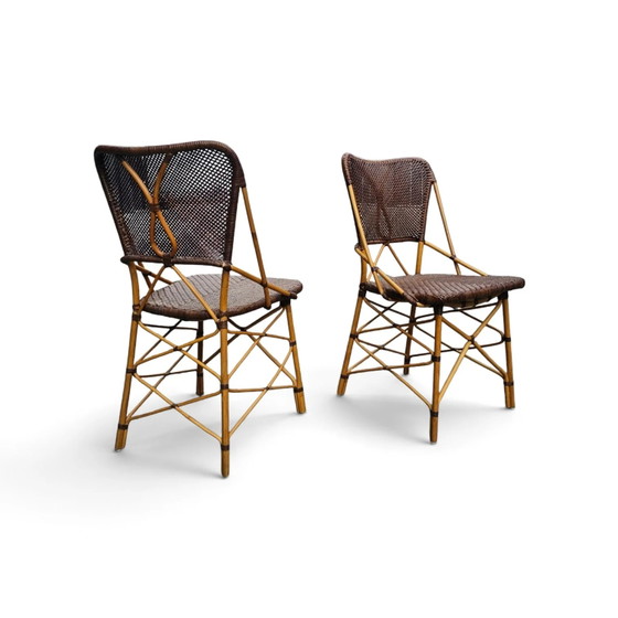 2 x chaise Yamakawa CD-672 par Yuzuru Yamakawa / Yamakawa Rattan – Fauteuils de relaxation (photo 3 of 13)