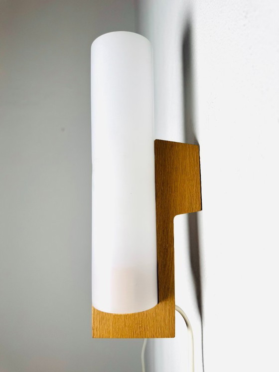 Image 1 of Ensemble d'appliques cylindriques par Uno & Östen Kristiansson pour Luxus, Suède, 1960