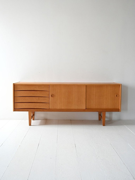 Swedish “Ulvo” Oak Sideboard by Erik Wørts for IKEA, 1960s