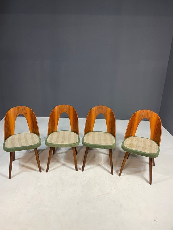 Image 1 of Ensemble de 4 chaises de salle à manger d'Antonín Šuman, Tchécoslovaquie, années 1960