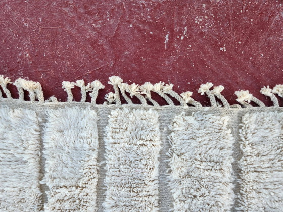 Tappeto Beni Ouarain 240x160 cm – Lana Naturale Non Tinta – Motivo a Rilievo Scolpito – Tappeti, Cotone (photo 5 of 7)