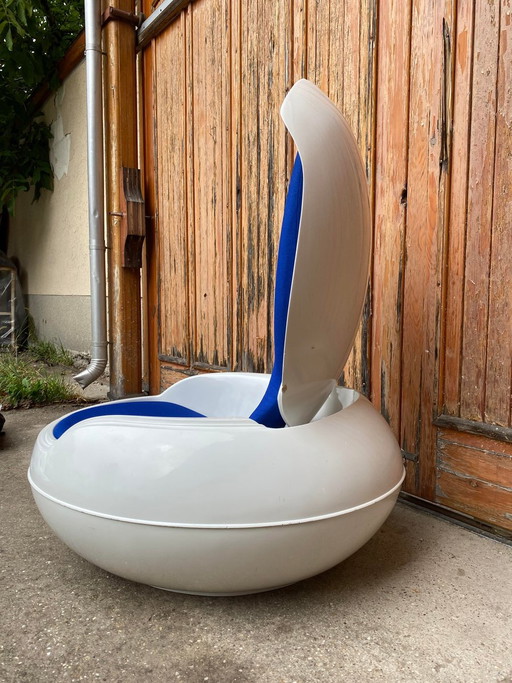 Fauteuil Garden Egg blanc de Peter Ghyczy, 1968