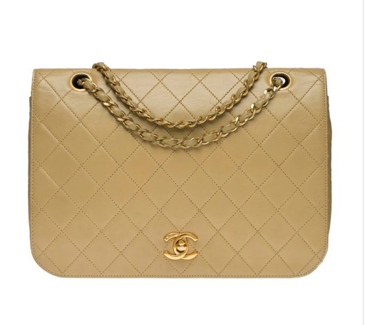 Borsa CHANEL Timeless/Classique in cuoio Beige - 100712
