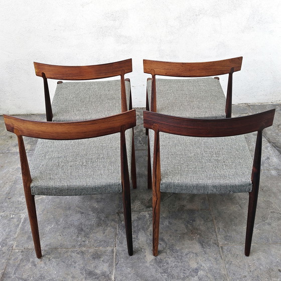 Image 1 of Sedie da pranzo in palissandro, sedie da pranzo vintage