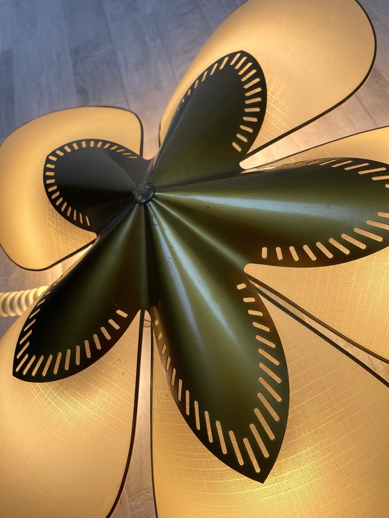 Image 1 of Mid - Century Design ceiling light flower shape 1950S