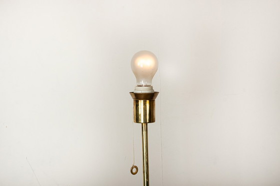 Image 1 of Lampadaire Suédois en Laiton, pied en fonte, modèle G 019 par Bergboms 1960.