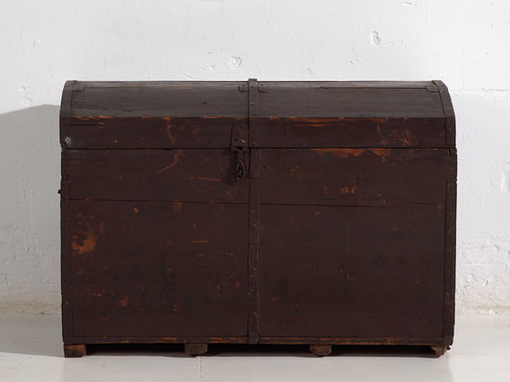Kleine donkergekleurde antieke kist (ca. 1900) #21 – Ladekasten, Rustic (photo 31 of 40)