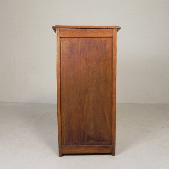 Image 1 of Eiken rolluikkast met 1 luik, 90 cm hoog, jaren 30