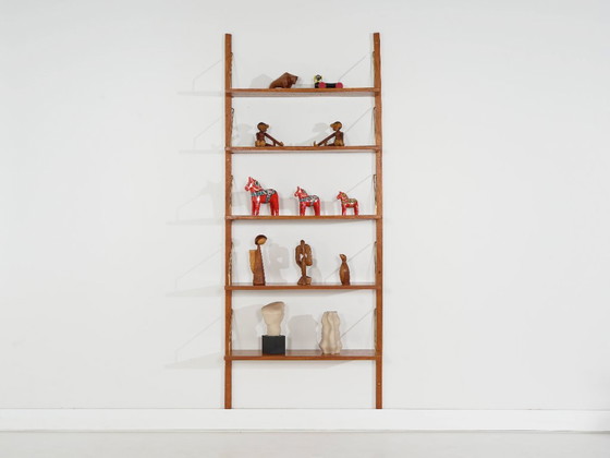 Danish Modular Shelving System in Teak Veneer from the 1970s – Bookcases, Wood (photo 2 of 16)