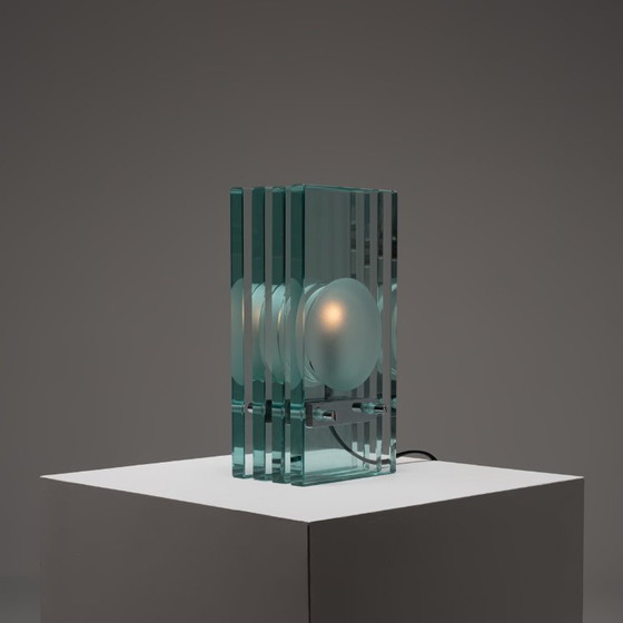 Image 1 of Glass Table Lamp by Giorgio Reggiori for Gallotti & Radice