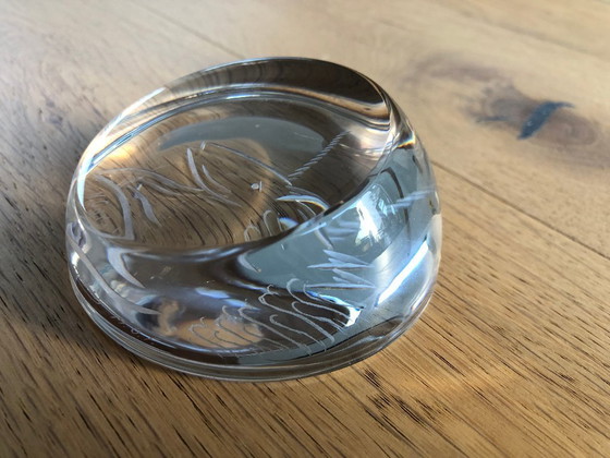 Image 1 of Briefbeschwerer aus Glas, signiert N. Carabin MOF