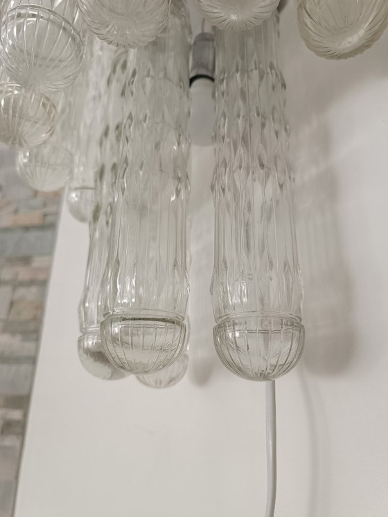 Image 1 of Set of Murano glass light fixtures by Venini, 1970s