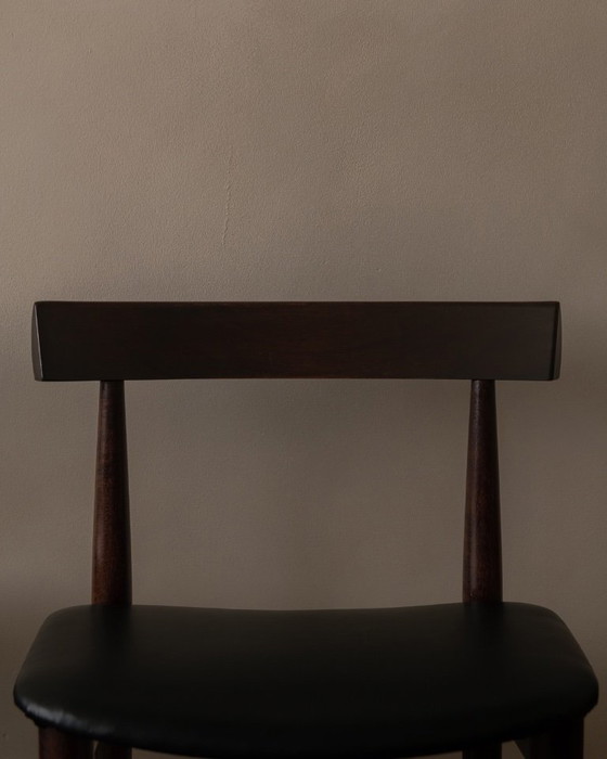 Image 1 of Set van 4 vintage Hans Olsen "Roundette" eetkamerstoelen voor Frem Røjle · Model 631 / 630 serie