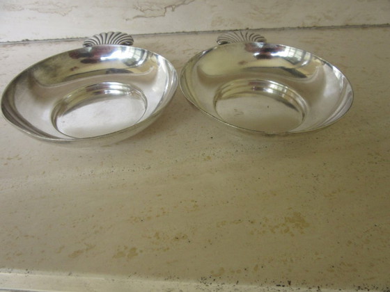 Image 1 of Coppia di ciotole Wiskemann Taste Vin o piccole ciotole portagioie, decorazioni a conchiglia, stile vintage