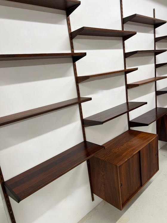 Image 1 of Sistema a parete modulare in palissandro di Kai Kristiansen per Feldballes