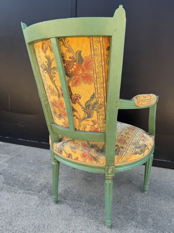 Image 1 of Sillón cabriolet Luis XVI, siglo XVIII.