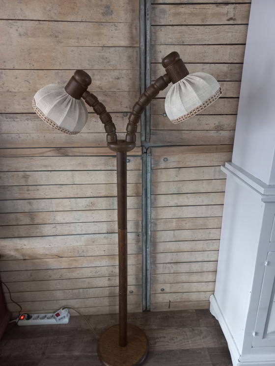 Image 1 of Lampada da terra vintage Steinhauer con doppio paralume, anni '60/'70