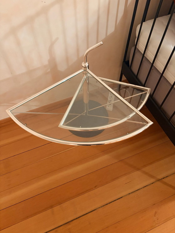 OMA Padova Swivel Table (Late 80s / 90s) – Side tables, Chrome, Glass (photo 5 of 5)