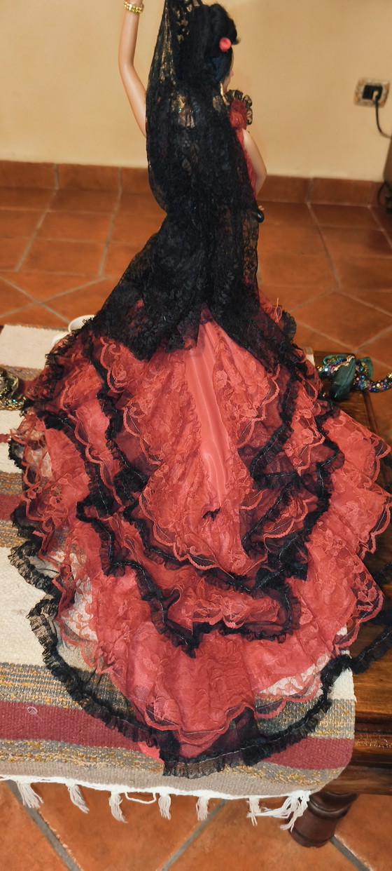 Paire de danseuses de flamenco, 48 cm, vintage espagnoles, Marin Chiclana – Objets déco, Plastic, Textile (photo 9 of 15)