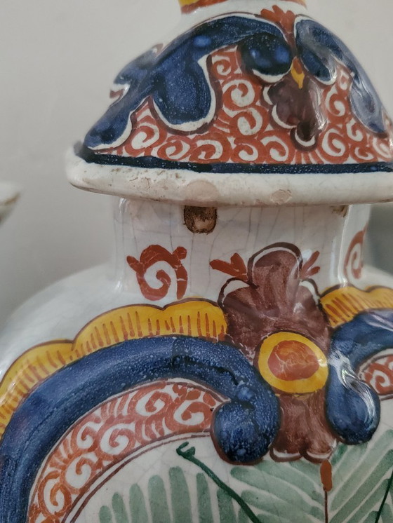 Image 1 of Delft - Juego de 5 piezas en loza - siglo XVIII (ref 3811)