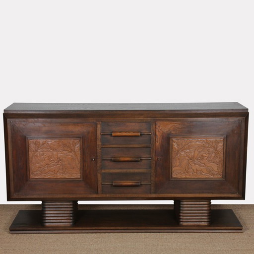 Oak sideboard, French work from the 1940s