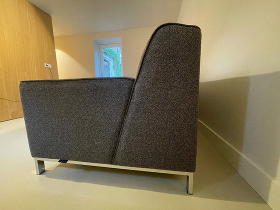 Image 1 of Montel Strike - divano angolare - mono grafite - gambe cromate