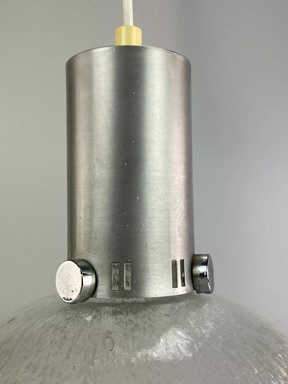 Image 1 of Lampada a sfera anni '70, lampada a sospensione, lampada da soffitto in vetro, design dell'era spaziale