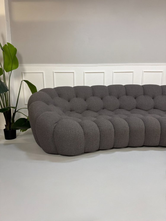 Image 1 of Roche Bobois Bubble 5 Seater Grey Designer Sofa Fabric Couch