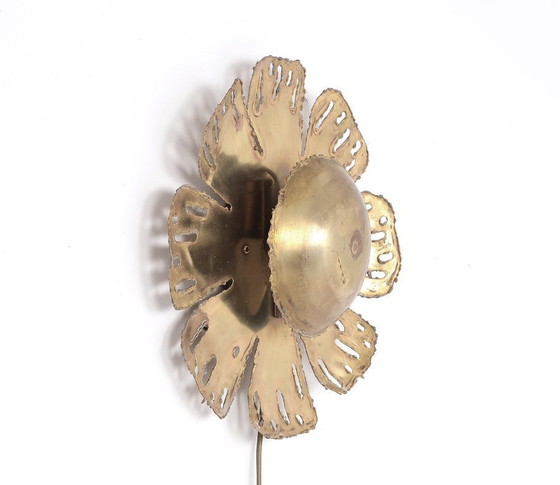 Image 1 of Holm Sørensen messing wandlamp, 1960s