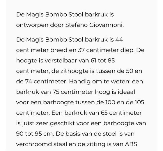 Image 1 of Tabouret Magis Bomba 2 pièces