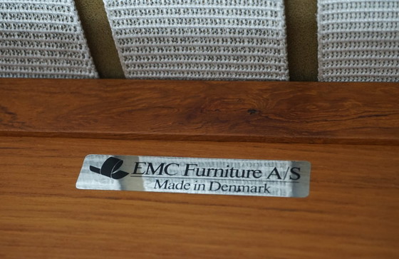 Image 1 of EMC teakhouten leren fauteuil, 1960