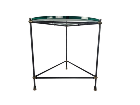 Image 1 of Hollywood Regency style - Side table - in the style of Jacques Tournus - 1990's