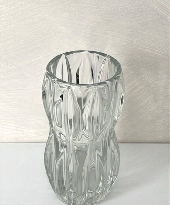 Image 1 of Vintage SKLO Union vaas van Jan Schmidt, gemaakt van glas.