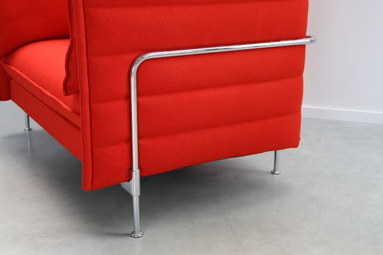 Image 1 of Vitra Alcove Highback | Loveseat | Red | Fabric