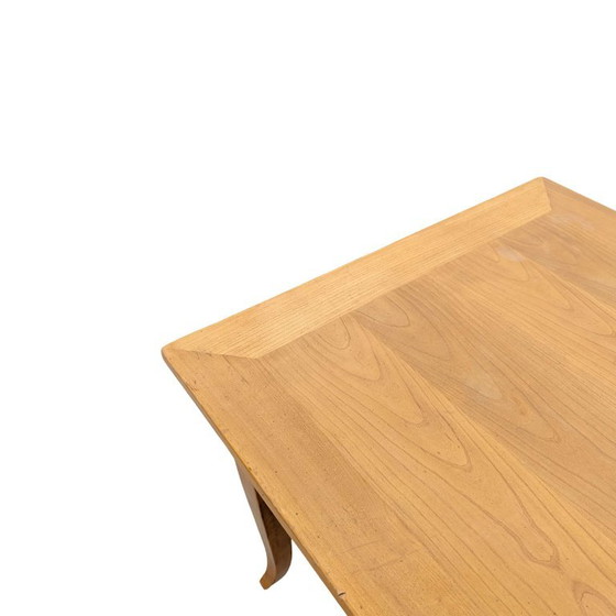 Table de salle à manger vintage en chêne avec tiroir, rustique de ferme, Ligne Roset (photo 7 sur 10)