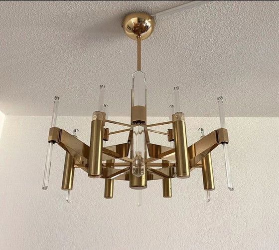 Image 1 of Plafonnier vintage Gaetano Sciolari 70s