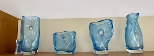 Two-in-one Mats Jonasson glas sculpturen