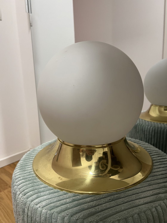 Image 1 of 1970er Glashütte Limburg Deckenleuchte