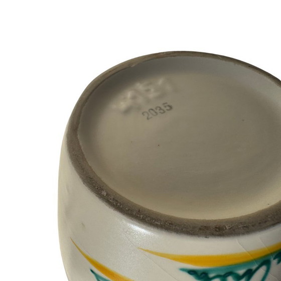 Image 1 of Vase français en céramique - peint à la main - style Vallauris - vers 1950 - 26 cm