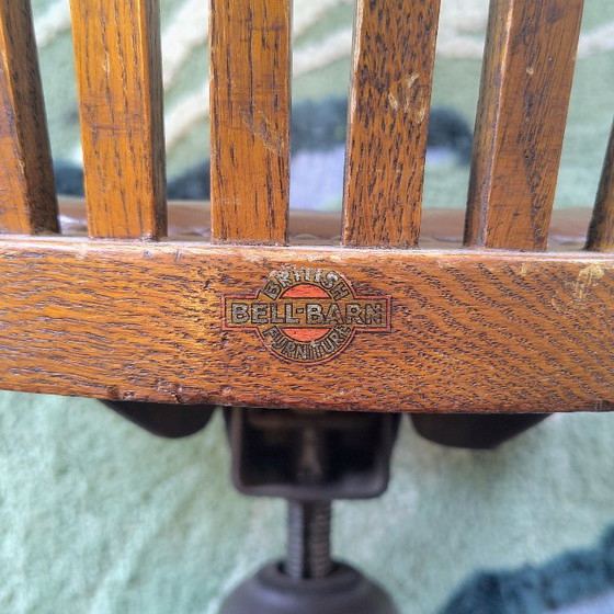 Chaise de bureau britannique vintage – Bell-Barn, Chaises de bureau, Bois (photo 5 of 6)