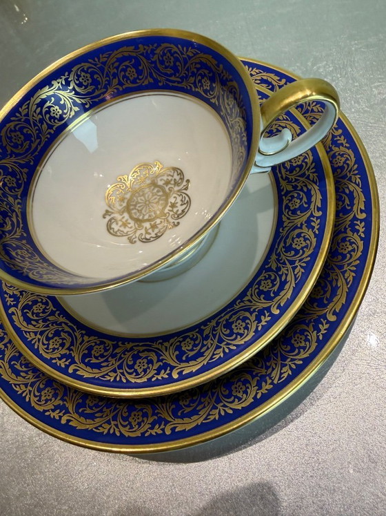 Original Tirschenreuth Bavaria Germany – Decor 943/2 – Shape 1300 – Real Cobalt – Gold Decor – Tea/Coffee (photo 4 of 10)