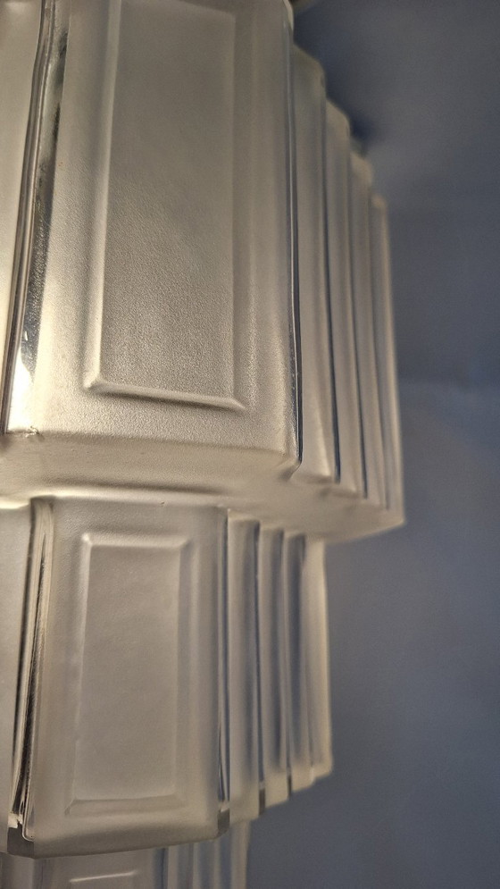 Art-Deco-Wolkenkratzer-Kugel-Deckenleuchte – Deckenleuchten, Glass (photo 4 of 19)