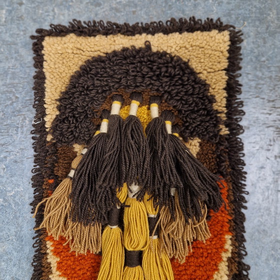 Image 1 of Jaren 70 Vintage Wandkleed Muurkleed Smyrna Smirnafix