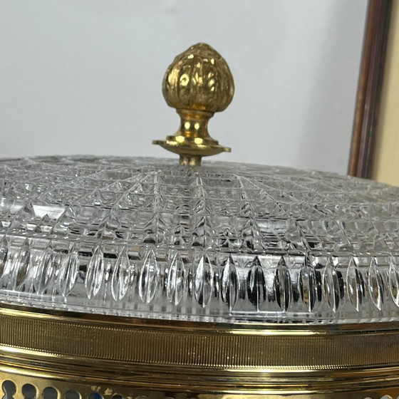 Plafoniera in Vetro e Metallo Dorato, Modello Antico 1930 – Plafoniere, Glass (photo 3 of 9)
