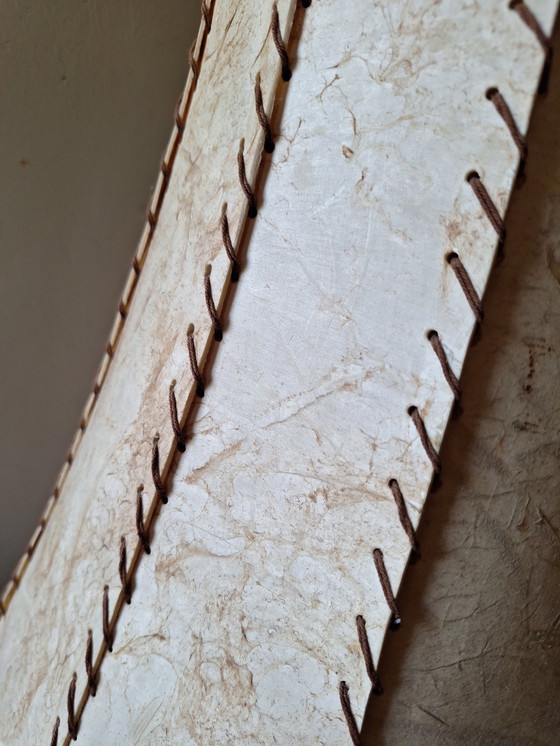 Image 1 of XL Paralume in pelle del Medioevo per lampada da terra, 73 cm