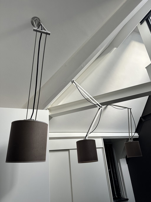 Design RVS Nomad lamp met arm