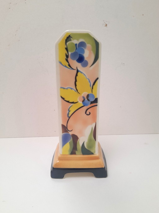 Vase Art Déco en céramique tcheque